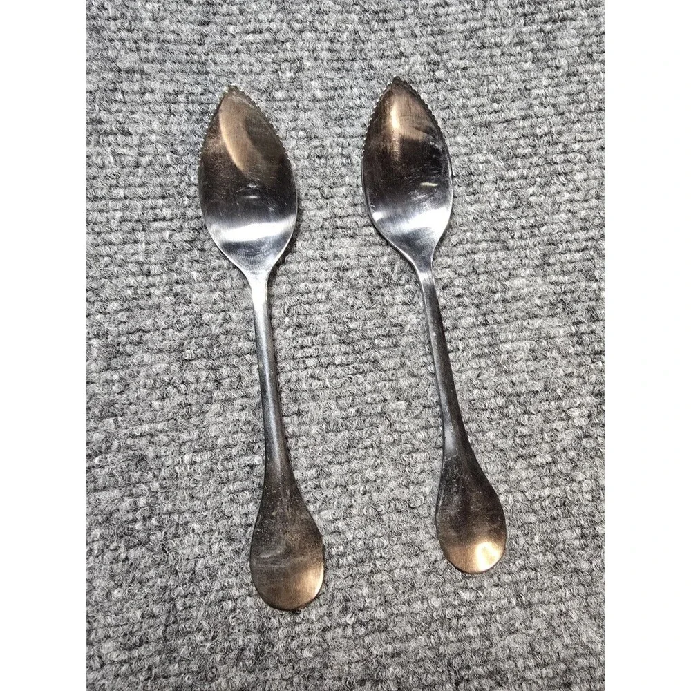 Revere Ware Stainless Grapefruit Spoons Set Of 2